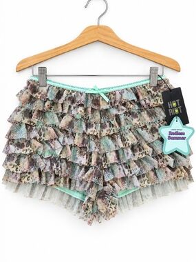 Endless Summer Mint Multi Ruffle Skort